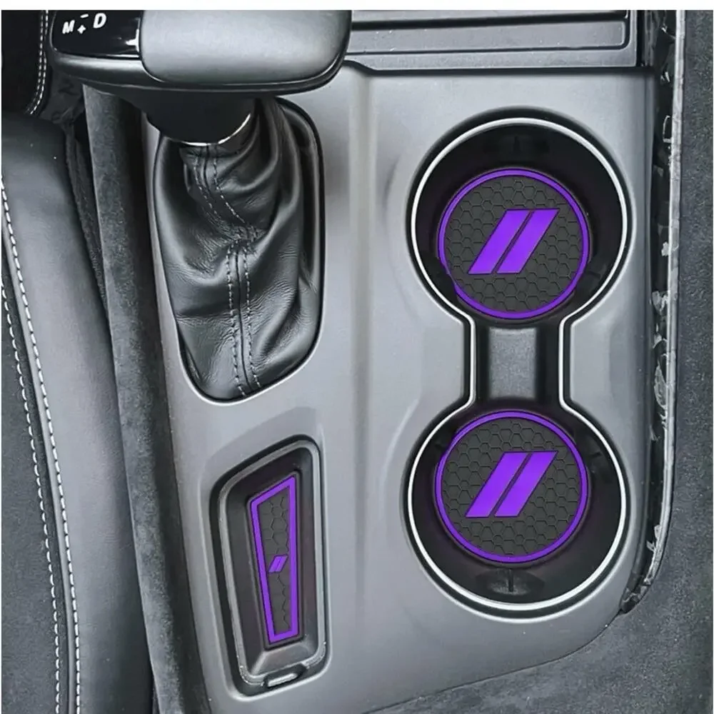 25-pc Dodge Durango 2021-2025 Accessories Cup Holder Insert Anti-dust Mat Purple